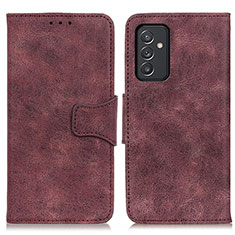 Leather Case Stands Flip Cover Holder M03L for Samsung Galaxy A05s Purple