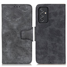 Leather Case Stands Flip Cover Holder M03L for Samsung Galaxy A55 5G Black