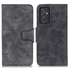 Leather Case Stands Flip Cover Holder M03L for Samsung Galaxy A82 5G Black