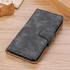 Leather Case Stands Flip Cover Holder M03L for Samsung Galaxy M32 5G Black