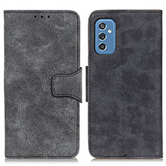 Leather Case Stands Flip Cover Holder M03L for Samsung Galaxy M52 5G Black