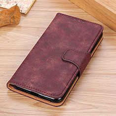 Leather Case Stands Flip Cover Holder M03L for Sony Xperia Ace II SO-41B Purple