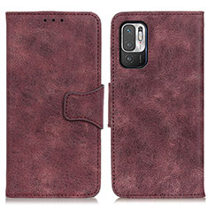 Leather Case Stands Flip Cover Holder M03L for Xiaomi POCO M3 Pro 5G Purple