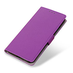 Leather Case Stands Flip Cover Holder M04L for Motorola Moto G Play (2023) Purple