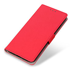 Leather Case Stands Flip Cover Holder M04L for Motorola Moto G51 5G Red