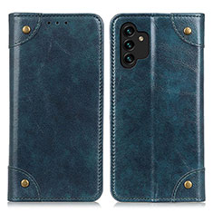 Leather Case Stands Flip Cover Holder M04L for Samsung Galaxy A13 4G Blue