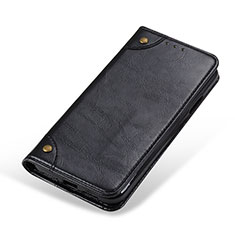 Leather Case Stands Flip Cover Holder M04L for Samsung Galaxy F02S SM-E025F Black