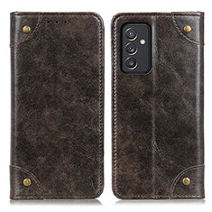 Leather Case Stands Flip Cover Holder M04L for Samsung Galaxy F34 5G Bronze