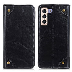 Leather Case Stands Flip Cover Holder M04L for Samsung Galaxy S23 5G Black