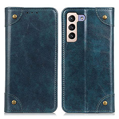 Leather Case Stands Flip Cover Holder M04L for Samsung Galaxy S23 5G Blue