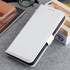 Leather Case Stands Flip Cover Holder M05L for Motorola Moto G Play (2023) White