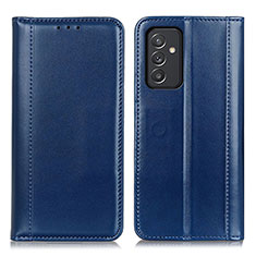 Leather Case Stands Flip Cover Holder M05L for Samsung Galaxy A82 5G Blue