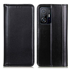 Leather Case Stands Flip Cover Holder M05L for Xiaomi Mi 11T Pro 5G Black