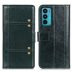 Leather Case Stands Flip Cover Holder M06L for Motorola Moto Edge 20 5G Green