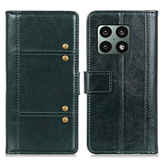 Leather Case Stands Flip Cover Holder M06L for OnePlus 10 Pro 5G Green