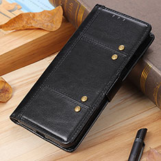 Leather Case Stands Flip Cover Holder M06L for Samsung Galaxy A02 Black