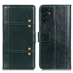 Leather Case Stands Flip Cover Holder M06L for Samsung Galaxy A13 5G Green