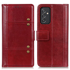 Leather Case Stands Flip Cover Holder M06L for Samsung Galaxy A15 4G Red