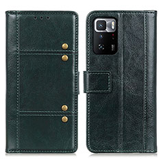 Leather Case Stands Flip Cover Holder M06L for Xiaomi Redmi Note 10 Pro 5G Green