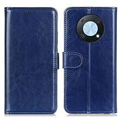 Leather Case Stands Flip Cover Holder M07L for Huawei Enjoy 50 Pro Blue