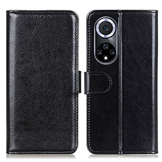 Leather Case Stands Flip Cover Holder M07L for Huawei Honor 50 5G Black