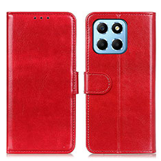 Leather Case Stands Flip Cover Holder M07L for Huawei Honor X6 5G Red