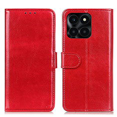 Leather Case Stands Flip Cover Holder M07L for Huawei Honor X6a Red