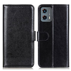 Leather Case Stands Flip Cover Holder M07L for Motorola Moto G 5G (2023) Black