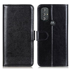 Leather Case Stands Flip Cover Holder M07L for Motorola Moto G Play (2023) Black