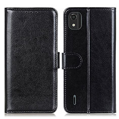 Leather Case Stands Flip Cover Holder M07L for Nokia C2 2nd Edition Black