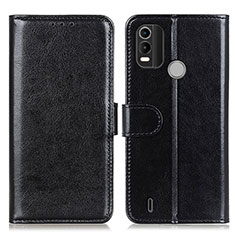 Leather Case Stands Flip Cover Holder M07L for Nokia C21 Plus Black