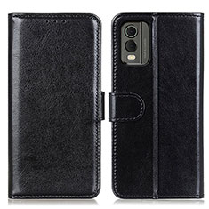 Leather Case Stands Flip Cover Holder M07L for Nokia C210 Black