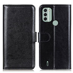 Leather Case Stands Flip Cover Holder M07L for Nokia C31 Black