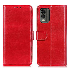 Leather Case Stands Flip Cover Holder M07L for Nokia C32 Red