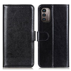 Leather Case Stands Flip Cover Holder M07L for Nokia G11 Black