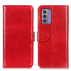 Leather Case Stands Flip Cover Holder M07L for Nokia G310 5G Red