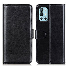 Leather Case Stands Flip Cover Holder M07L for OnePlus 9R 5G Black