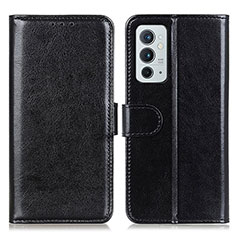 Leather Case Stands Flip Cover Holder M07L for OnePlus 9RT 5G Black