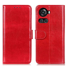 Leather Case Stands Flip Cover Holder M07L for OnePlus Ace 5G Red