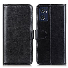 Leather Case Stands Flip Cover Holder M07L for OnePlus Nord CE 2 5G Black