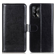 Leather Case Stands Flip Cover Holder M07L for Oppo A95 4G Black