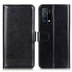 Leather Case Stands Flip Cover Holder M07L for Oppo K9 5G Black