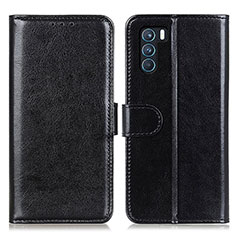 Leather Case Stands Flip Cover Holder M07L for Oppo K9 Pro 5G Black