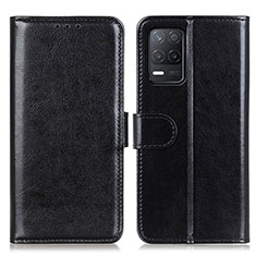 Leather Case Stands Flip Cover Holder M07L for Realme 9 5G India Black