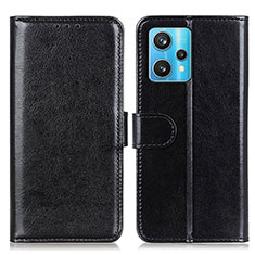Leather Case Stands Flip Cover Holder M07L for Realme 9 Pro 5G Black
