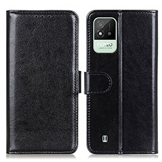 Leather Case Stands Flip Cover Holder M07L for Realme C20A Black