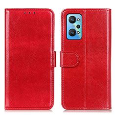 Leather Case Stands Flip Cover Holder M07L for Realme GT Neo2 5G Red