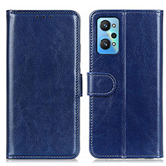 Leather Case Stands Flip Cover Holder M07L for Realme GT2 5G Blue