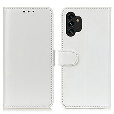 Leather Case Stands Flip Cover Holder M07L for Samsung Galaxy A13 5G White
