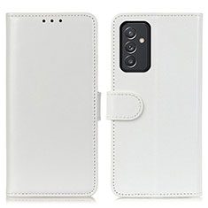 Leather Case Stands Flip Cover Holder M07L for Samsung Galaxy A15 5G White